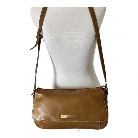 Vintage Liz Claiborne Brown Crossbody Bag - Picture 3 of 16